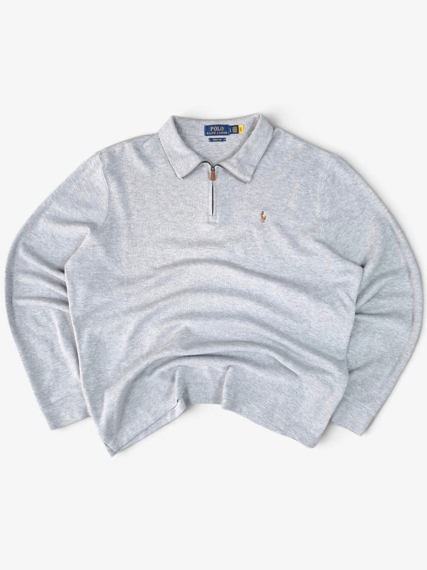 Ralph Lauren Grey Quarter Zip Sweater