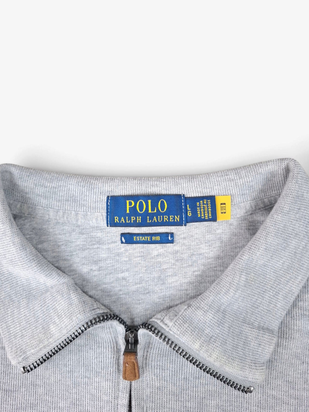 Ralph Lauren Grey Quarter Zip Sweater