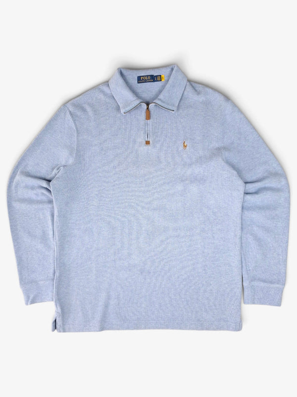 Ralph Lauren Blue Quarter Zip Sweater