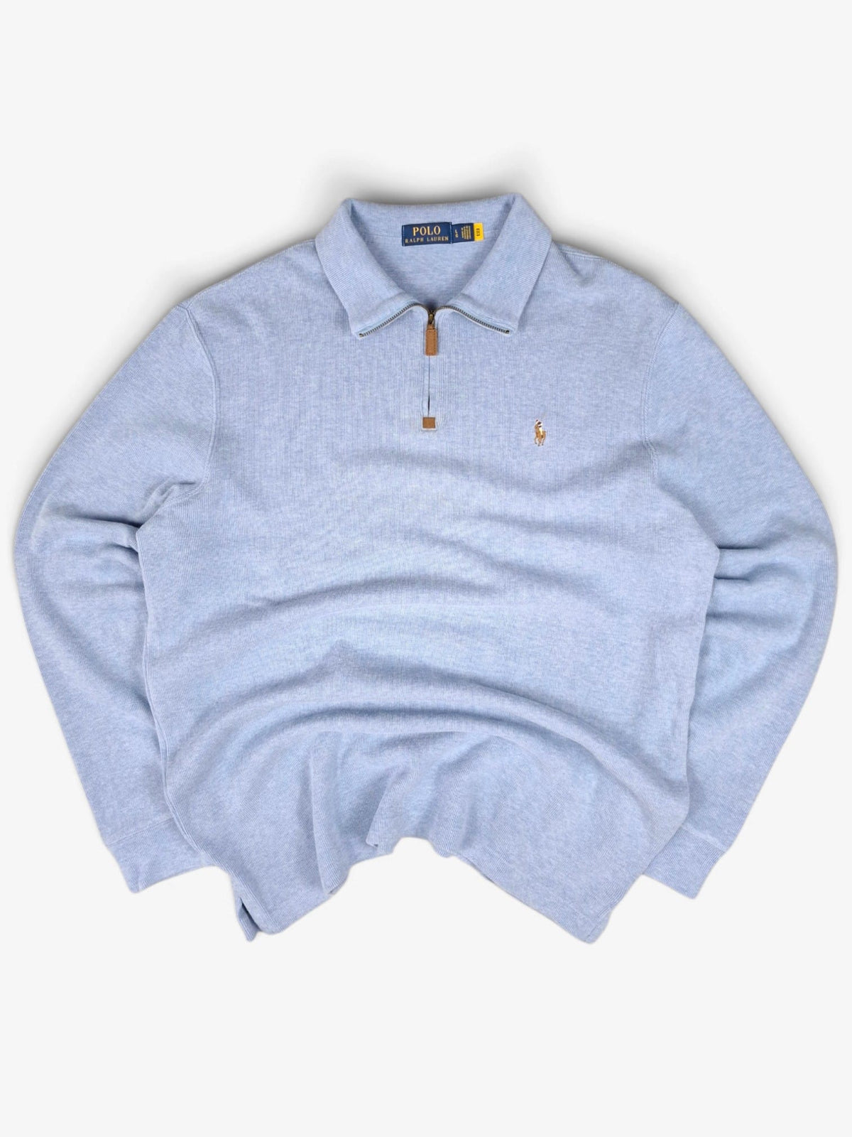 Vintage Ralph Lauren Quarter Zip Sweater front view
