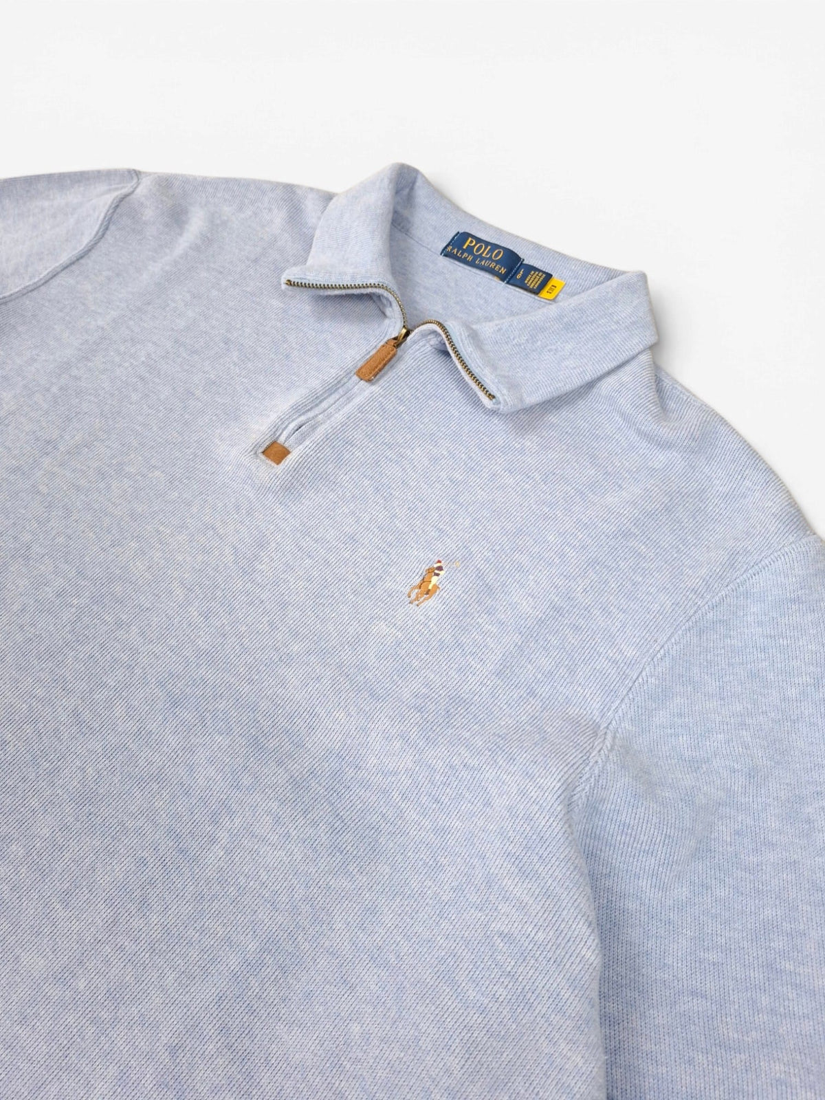 Ralph Lauren Blue Quarter Zip Sweater