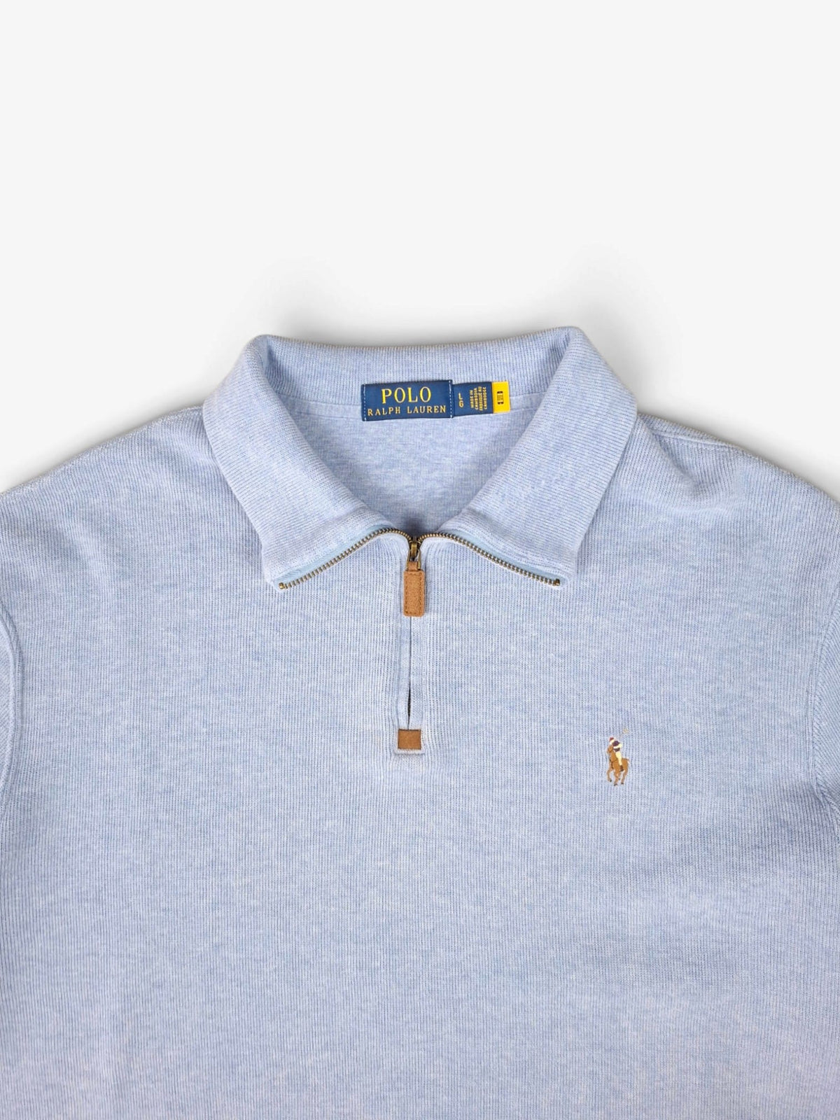Ralph Lauren Blue Quarter Zip Sweater