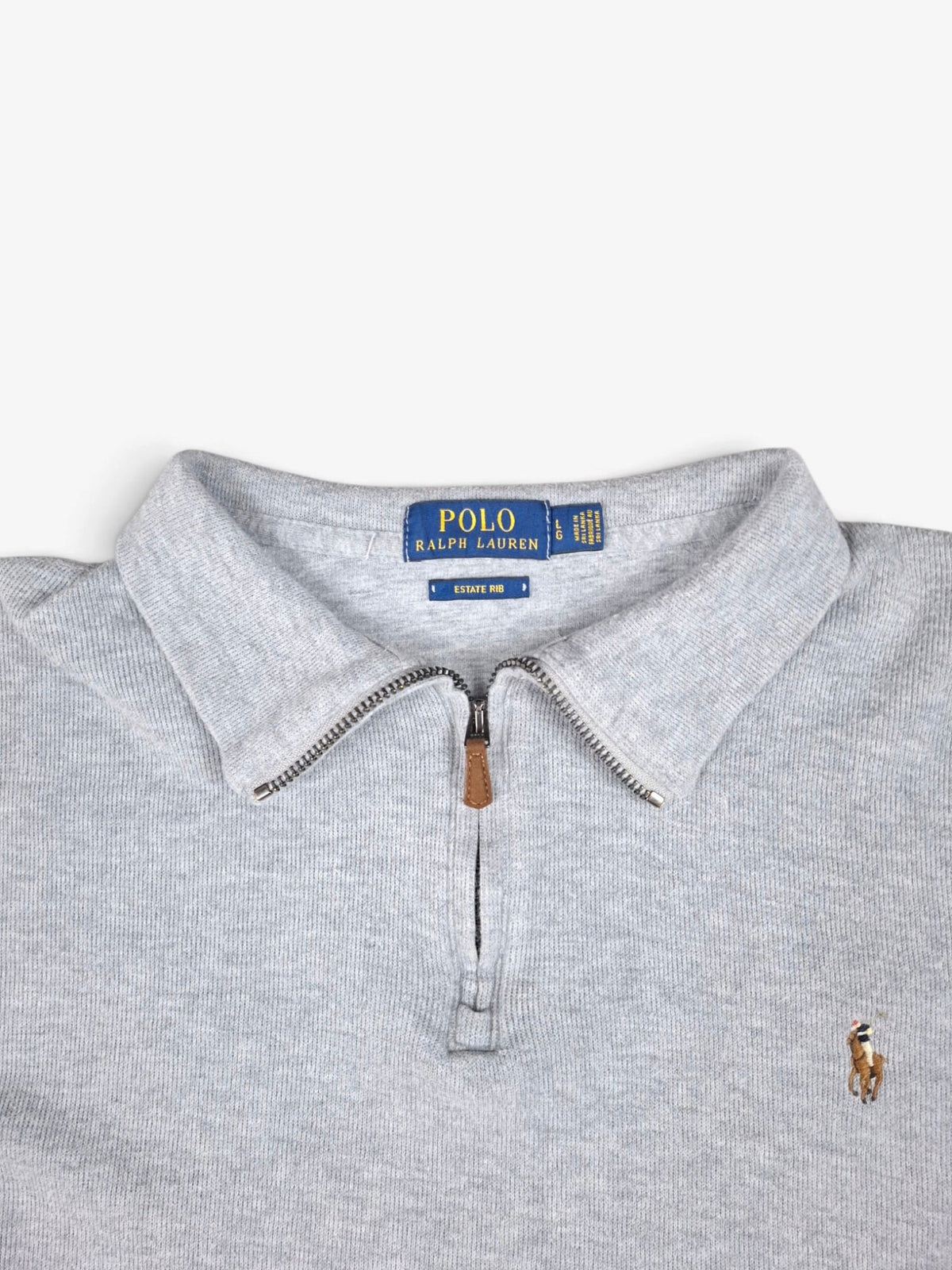 Ralph Lauren Grey Quarter Zip Sweater