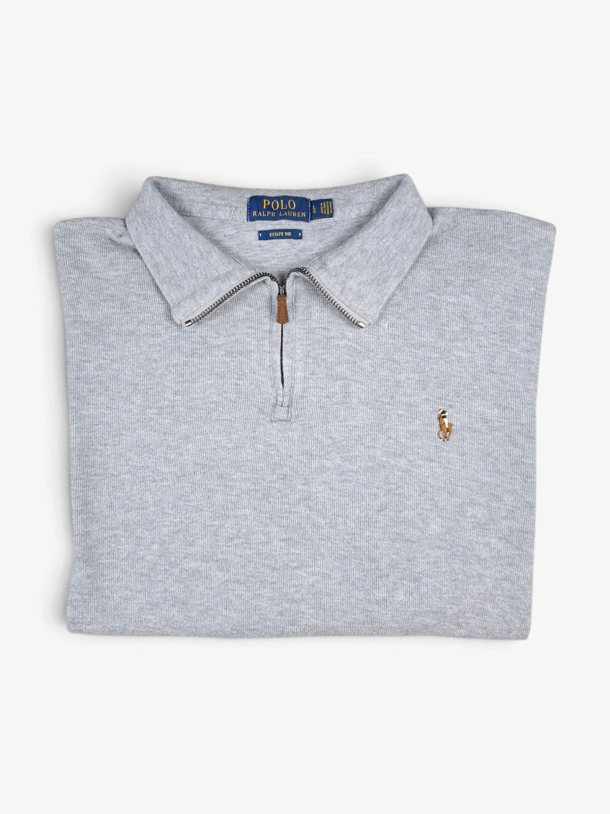 Ralph Lauren Grey Quarter Zip Sweater