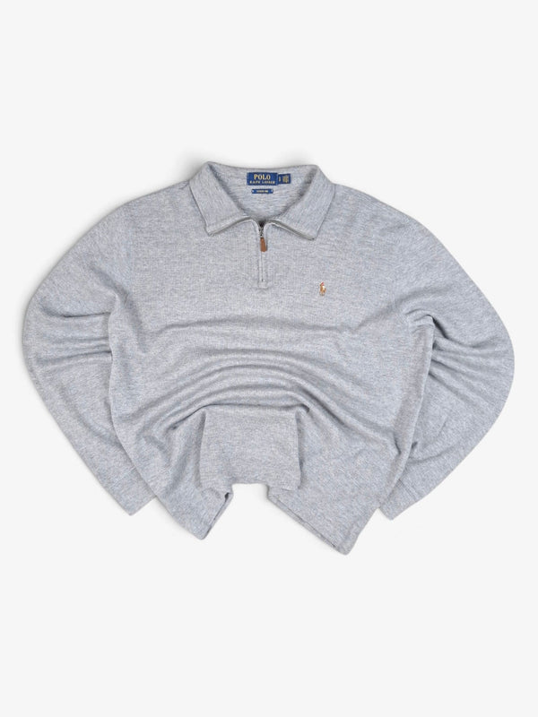 Ralph Lauren Grey Quarter Zip Sweater