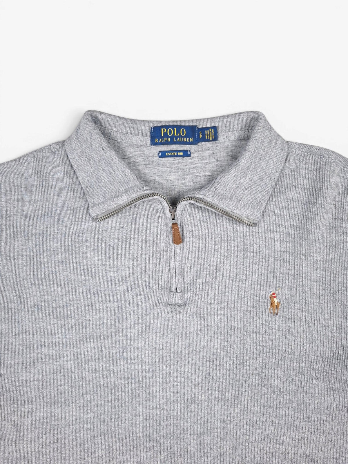 Ralph Lauren Grey Quarter Zip Sweater