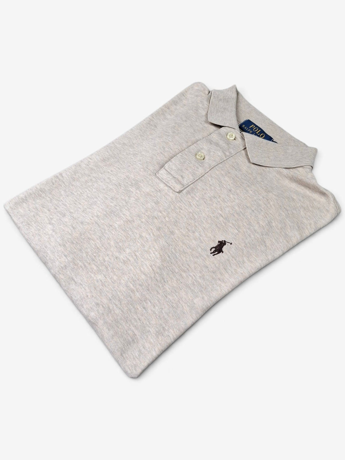 Ralph Lauren Beige Longsleeve Polo Shirt