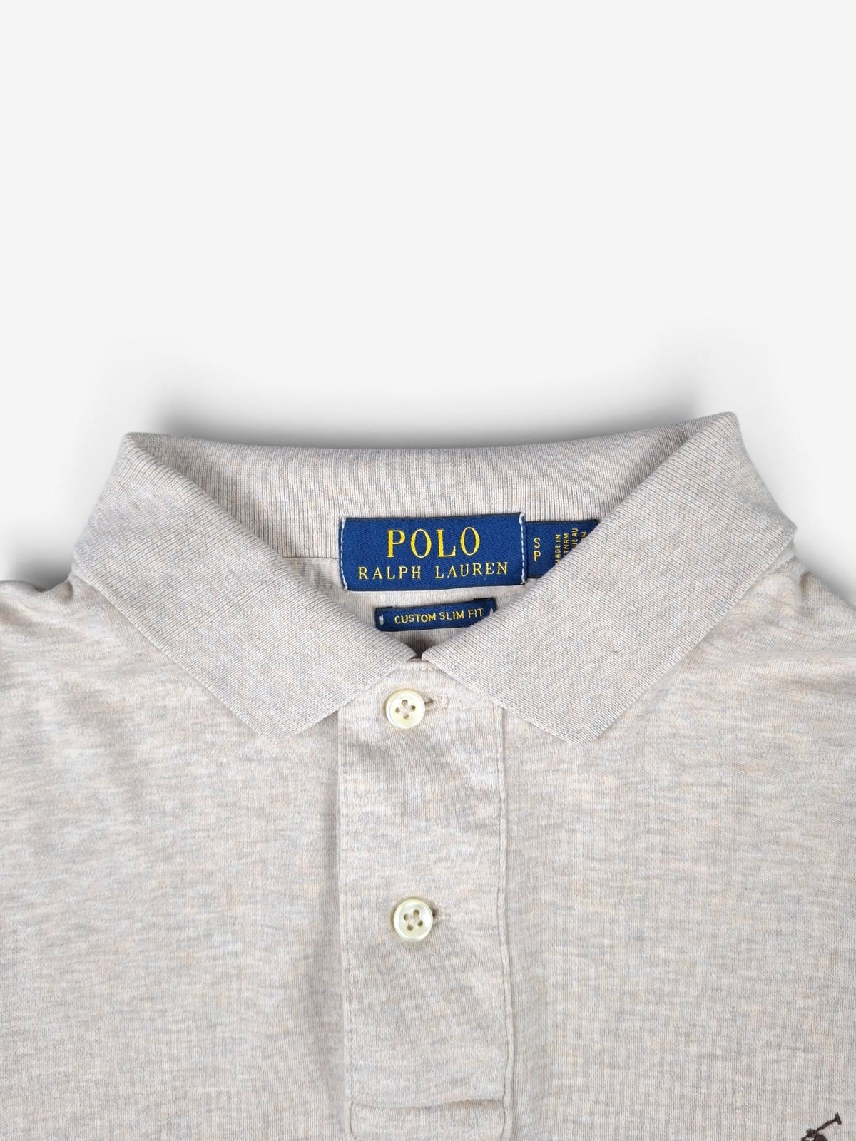 Ralph Lauren Beige Longsleeve Polo Shirt